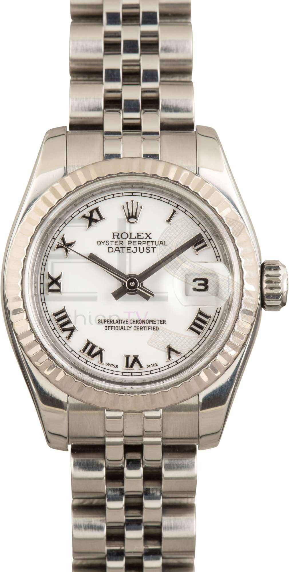 Ladies Rolex DateJust 179174 Roman Dial Ladies Rolex DateJust 179174 Roman Dial ELS Fashion TV