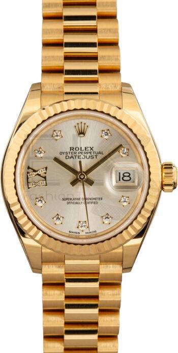 Ladies Rolex Datejust 279178 18k Yellow Gold ELS Fashion TV