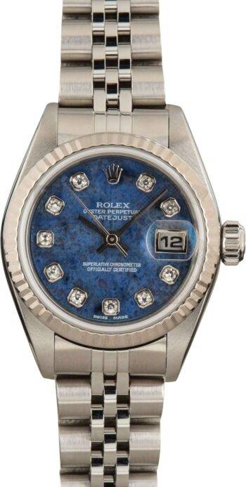 Ladies Rolex Datejust 79174 Blue Dial ELS Fashion TV