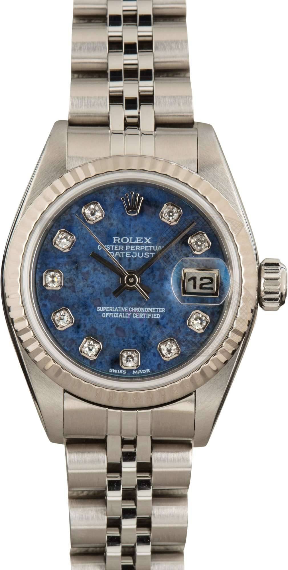 Ladies Rolex Datejust 79174 Blue Dial ELS Fashion TV