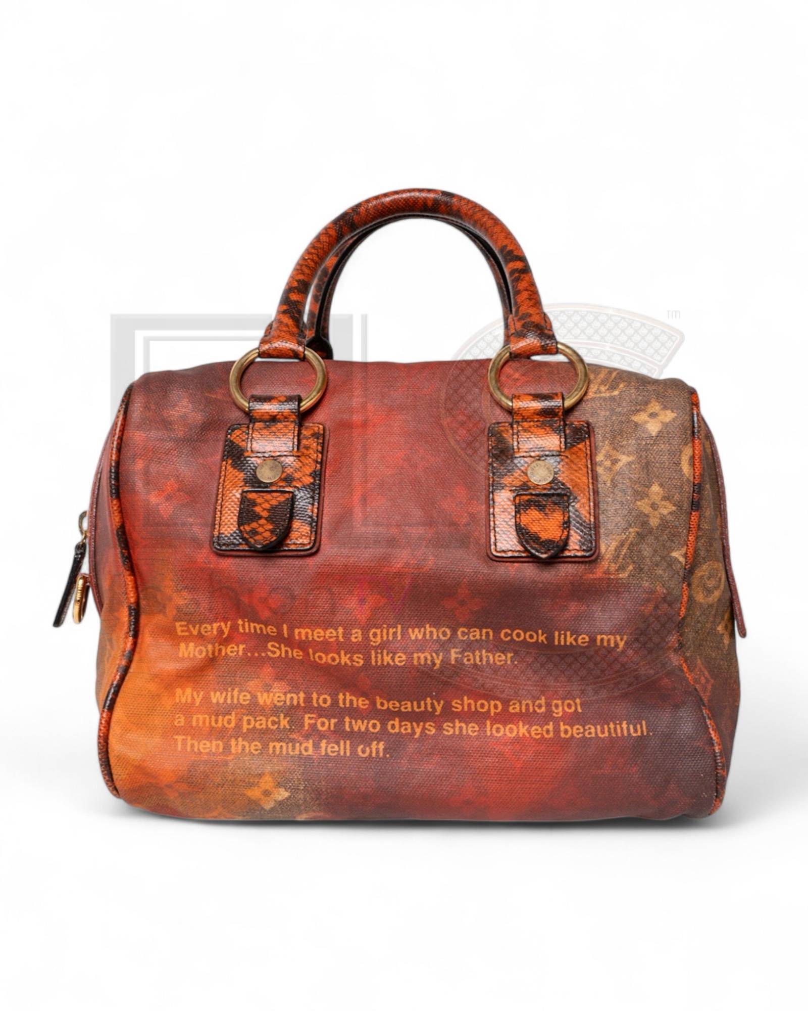 Louis Vuitton Man Crazy Mm Monogram Red ELS Fashion TV