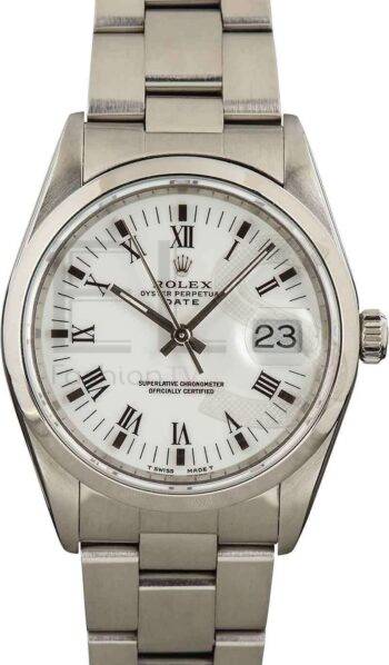 Men's Rolex Date 15200 White Dial ELS Fashion TV