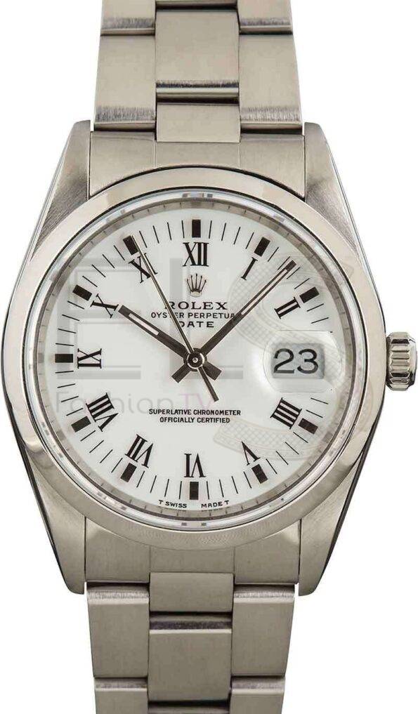 Men's Rolex Date 15200 White Dial ELS Fashion TV