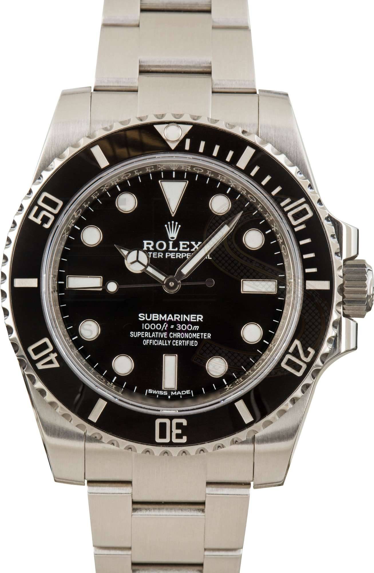 Men’s Rolex Submariner 114060 Ceramic Bezel