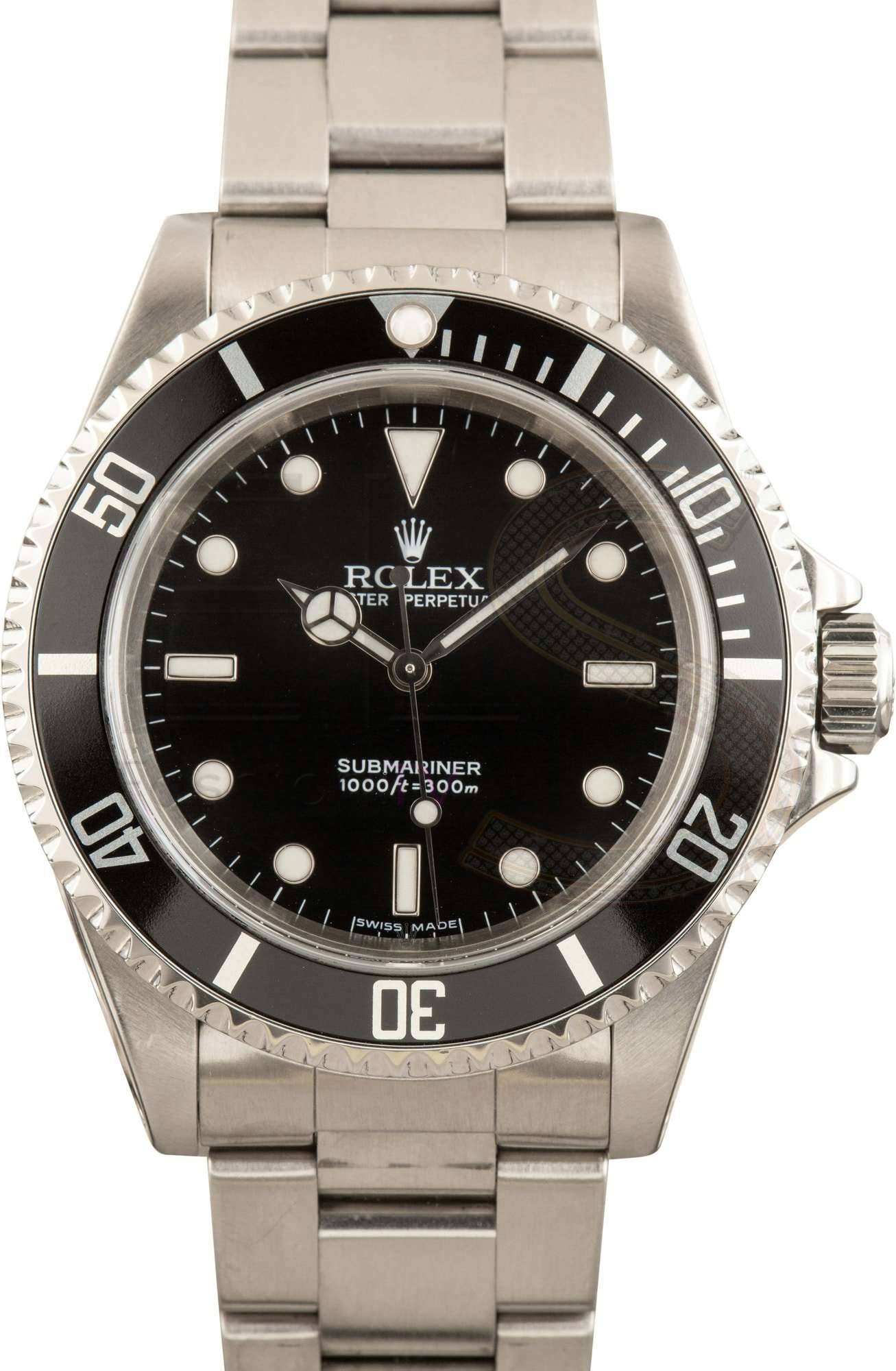 Mens Rolex Submariner 14060M No Date Dial