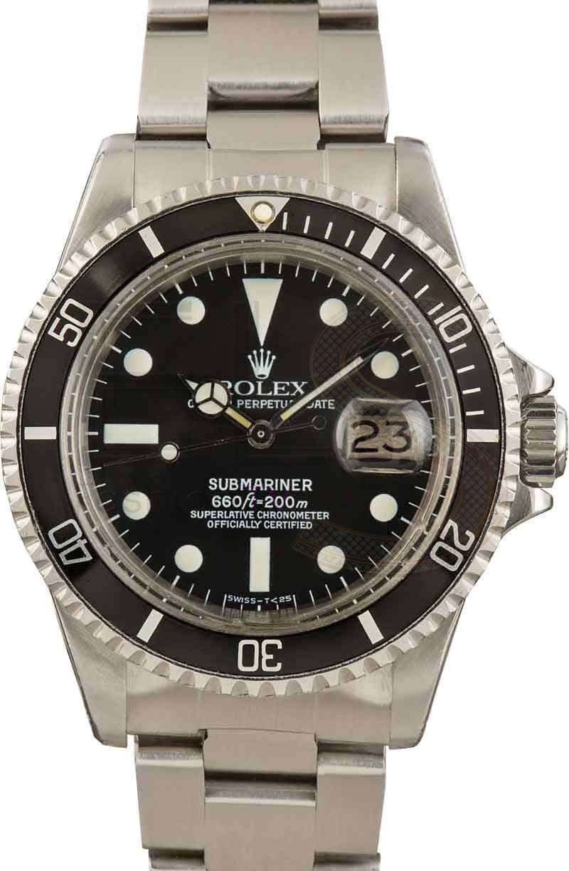 Mens Vintage Rolex Submariner 1680 Black Dial ELS Fashion TV