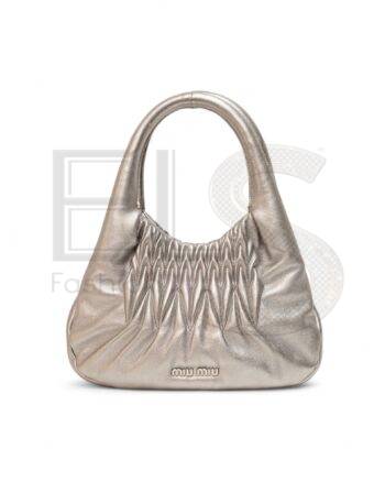 Miu Miu Hobo Embossed Silver ELS Fashion TV