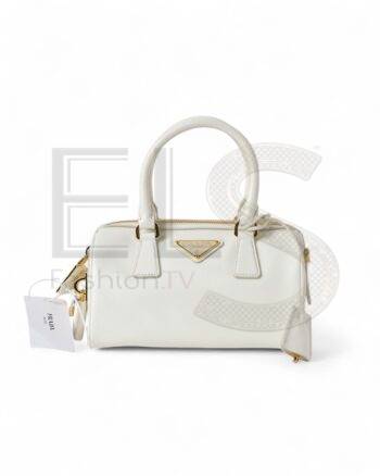 Prada Mini Saffiano White Top Case ELS Fashion TV