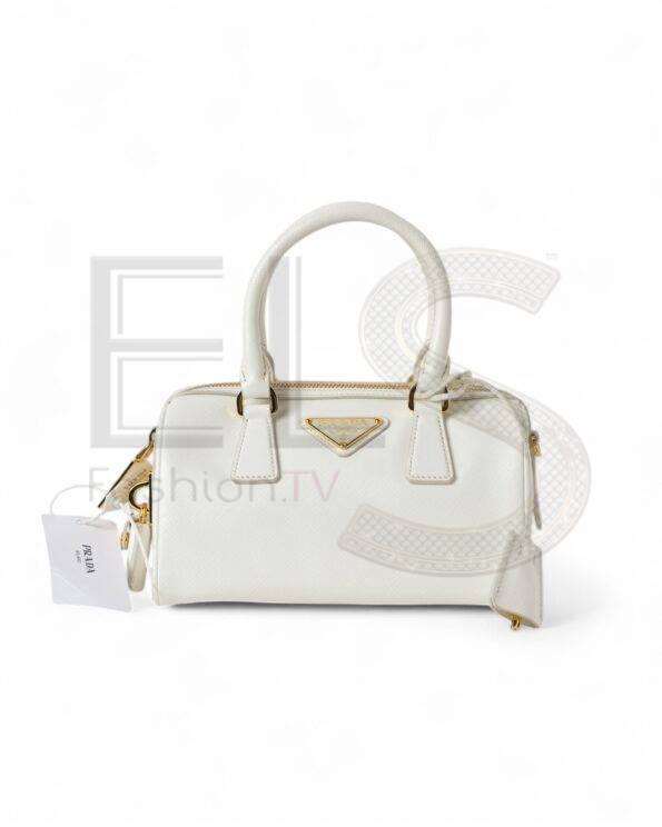 Prada Mini Saffiano White Top Case ELS Fashion TV