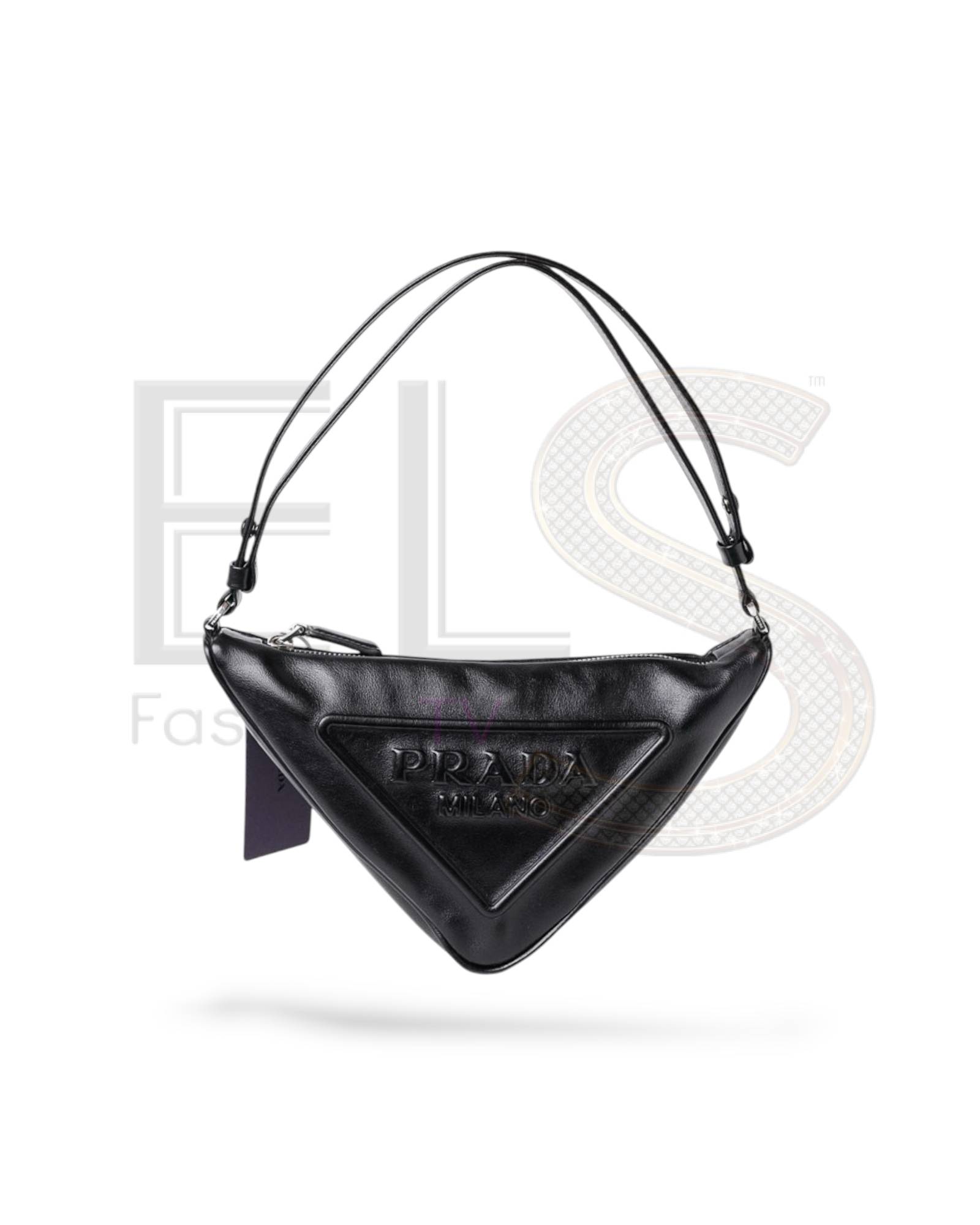 Prada Triangle Logo Black