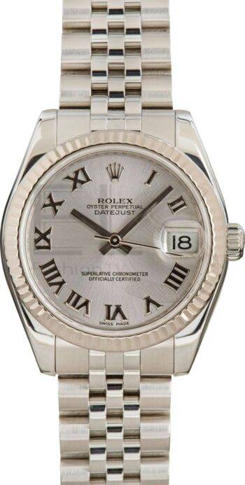 Pre Owned Rolex Datejust 178274 Silver Roman Dial ELS Fashion TV