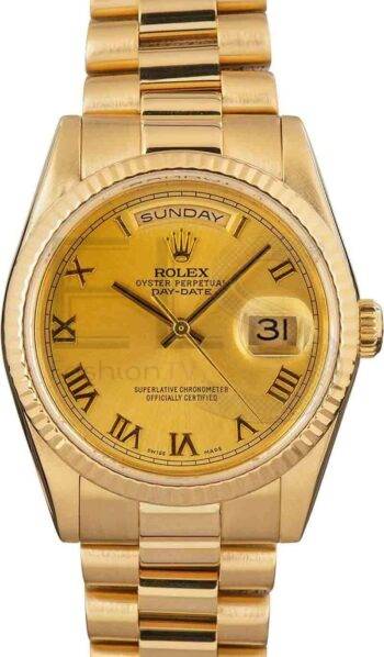 PreOwned Rolex President 118238 Champagne Dial ELS Fashion TV