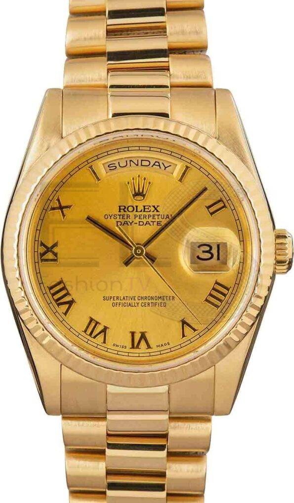 PreOwned Rolex President 118238 Champagne Dial ELS Fashion TV
