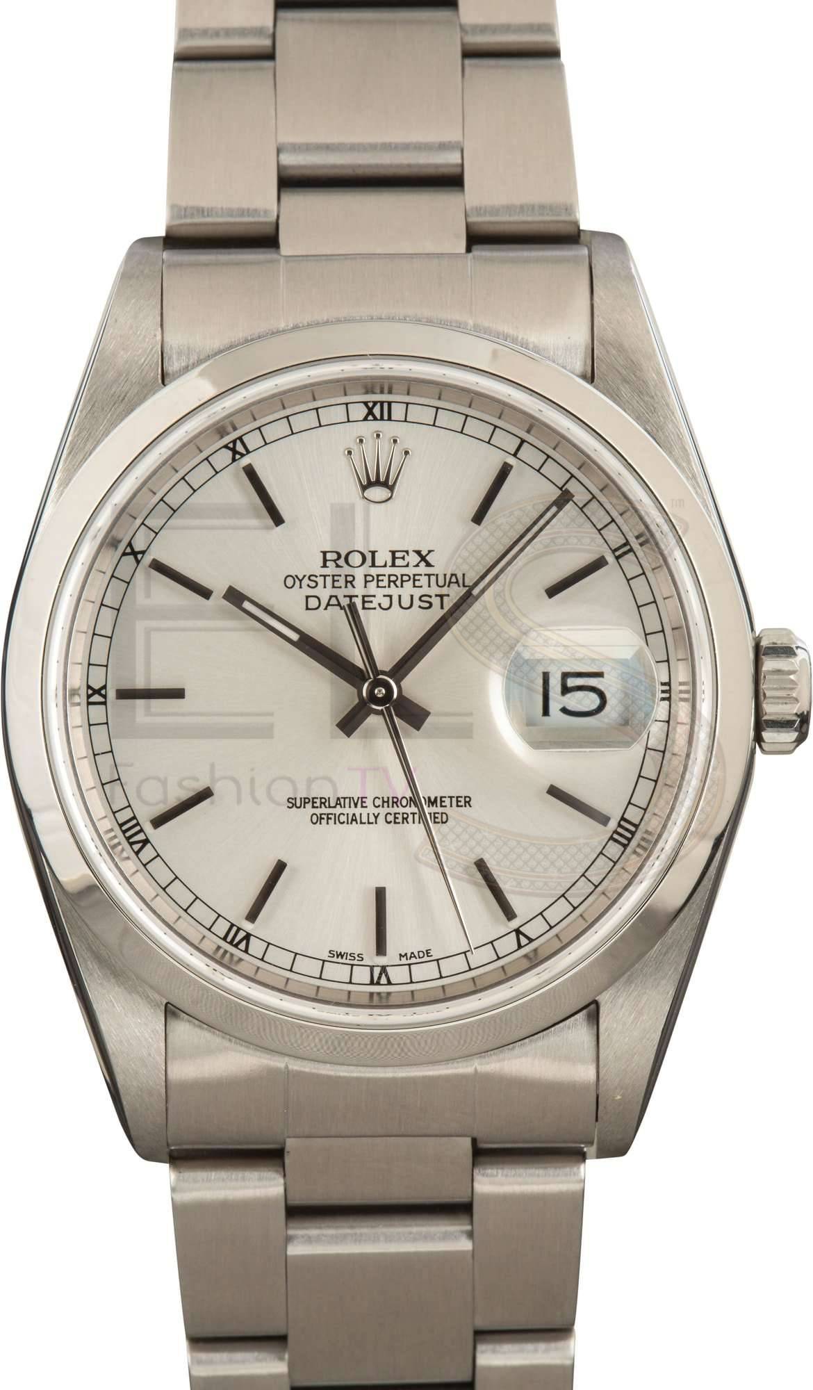 Preowned Rolex Datejust 16200 ELS Fashion TV