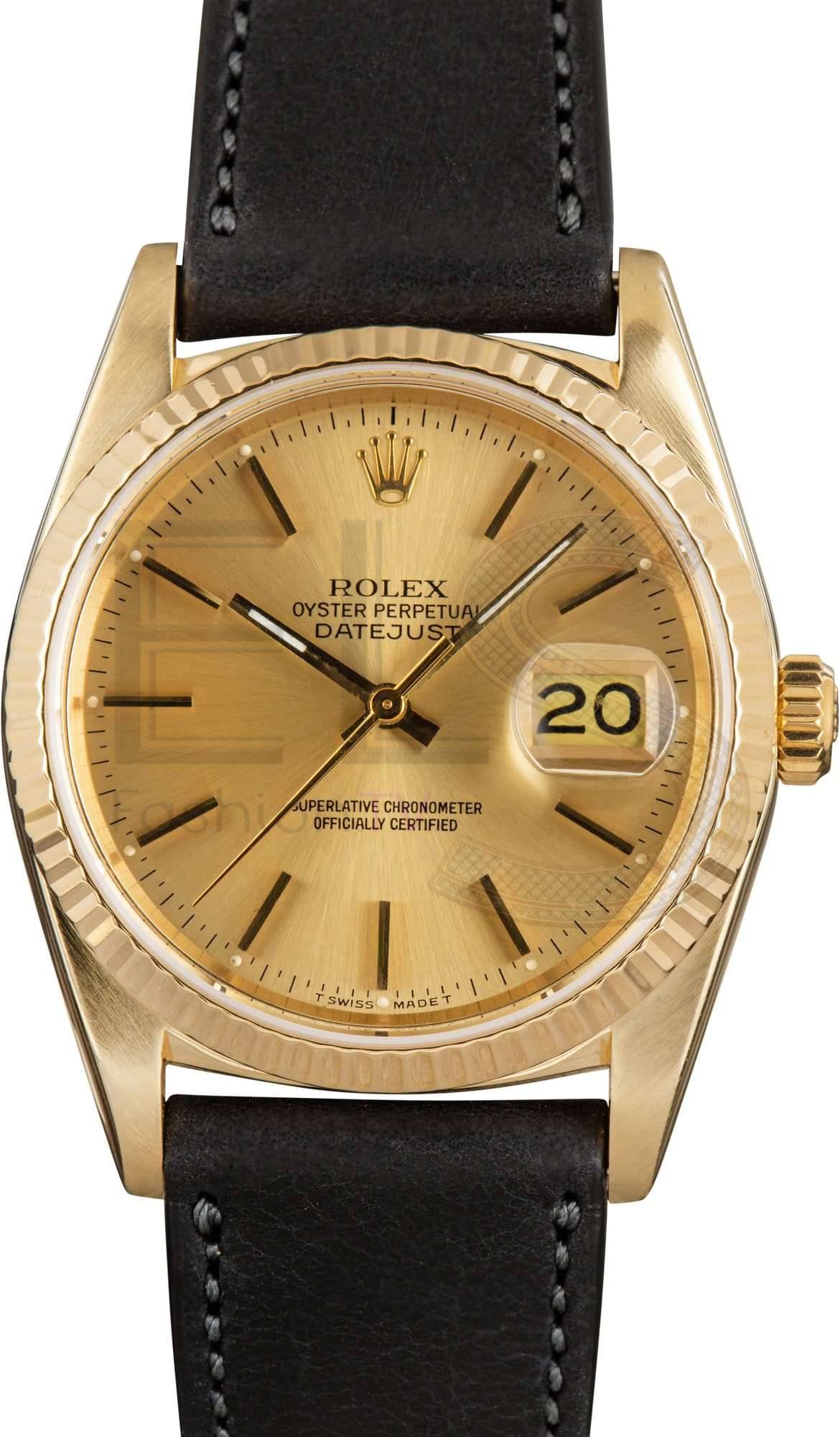 Rolex 16018 Yellow Gold Datejust ELS Fashion TV