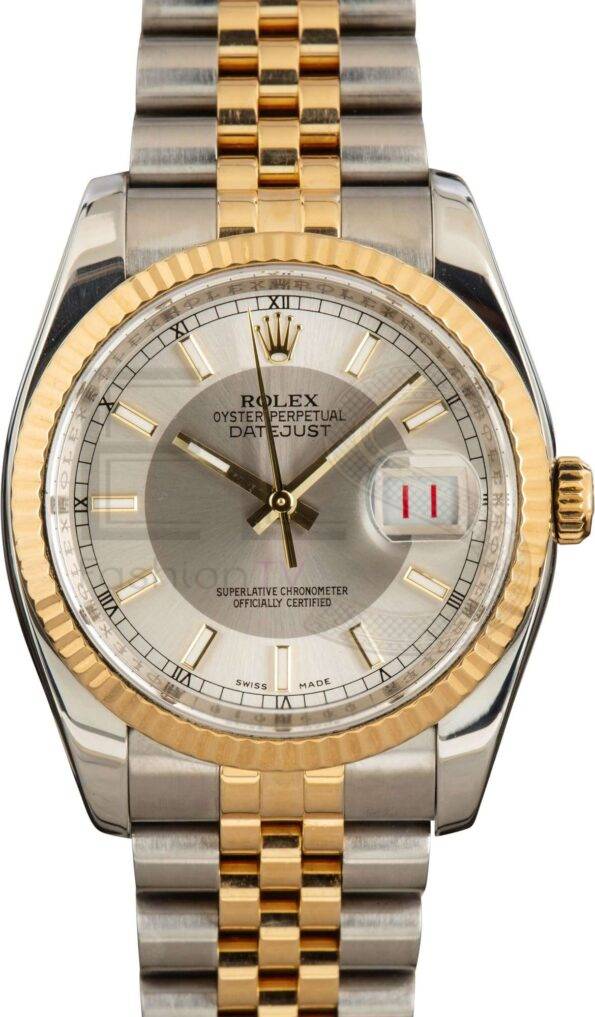 Rolex 36MM Datejust 116233 Silver Tuxedo Dial ELS Fashion TV