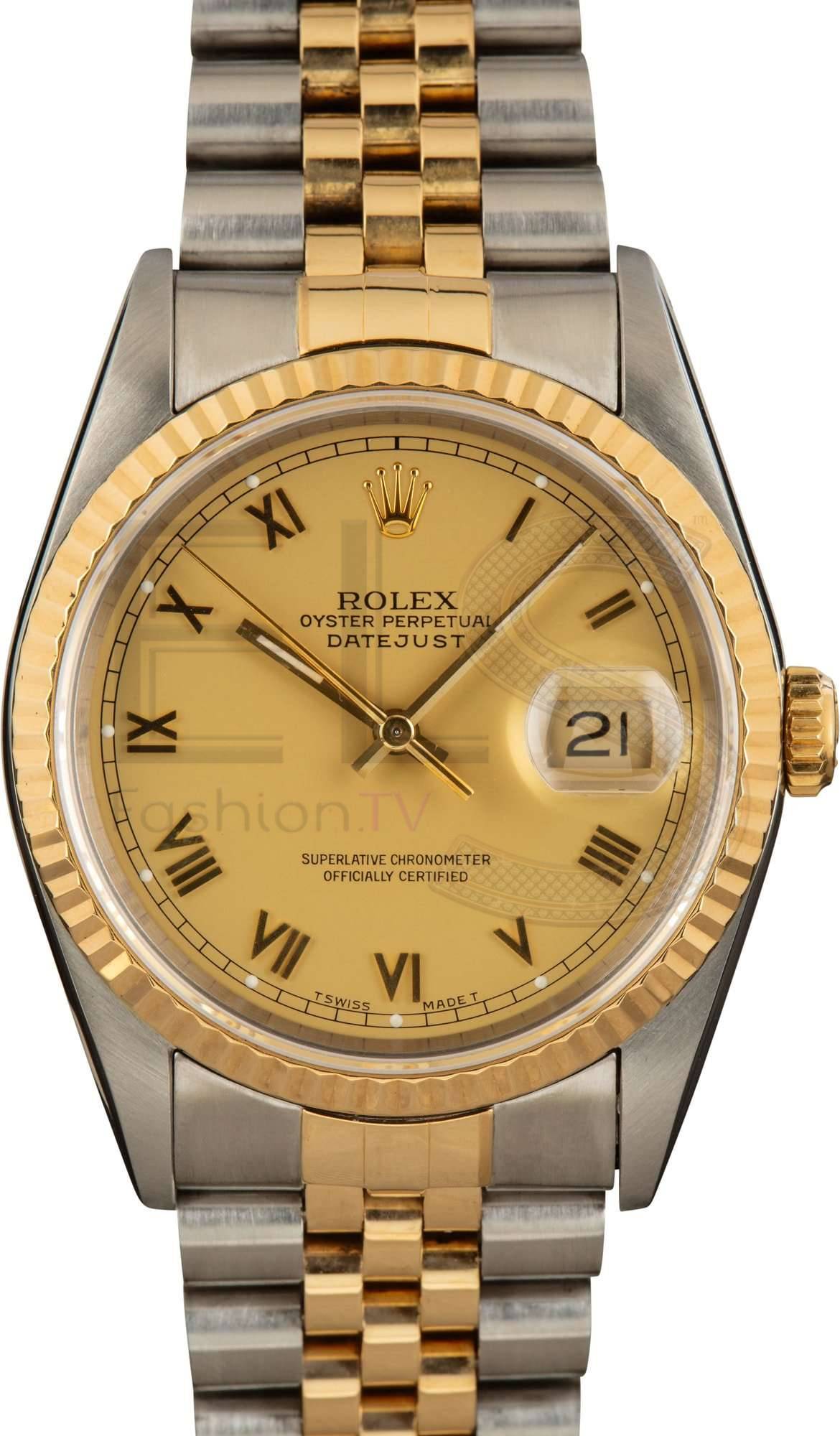 Rolex 36MM Datejust 16233 Roman ELS Fashion TV