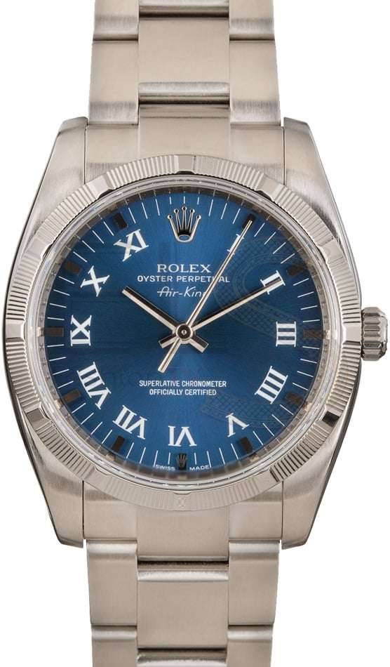 Rolex Air King 114210 Blue Dial