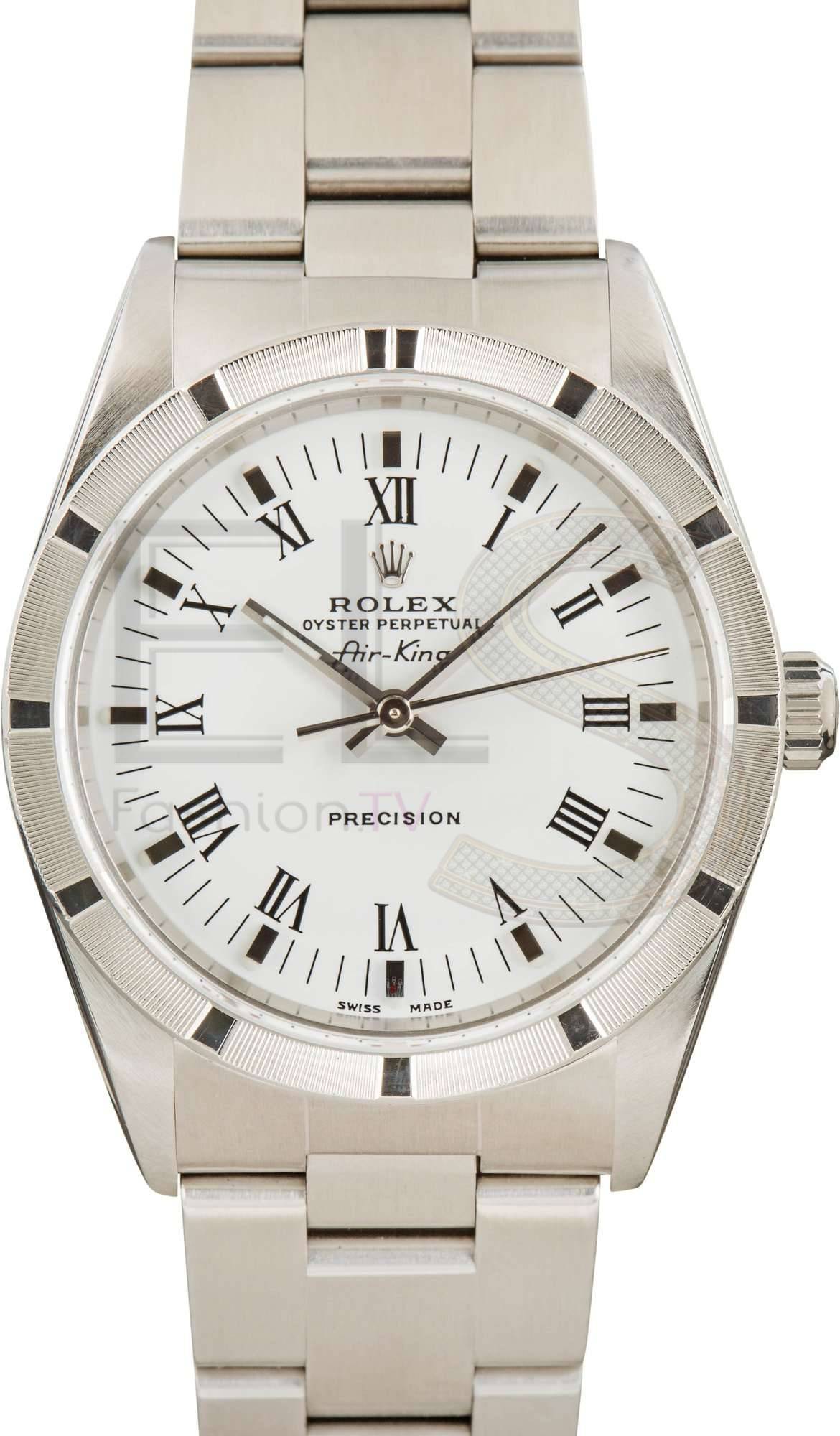 Rolex Air-King 14010 White Roman Dial