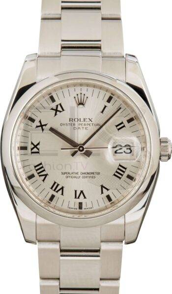 Rolex Date 115200 Silver Dial ELS Fashion TV