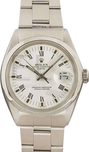 Rolex Date 1500 White Dial ELS Fashion TV