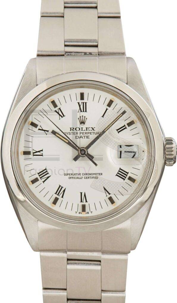 Rolex Date 1500 White Dial ELS Fashion TV