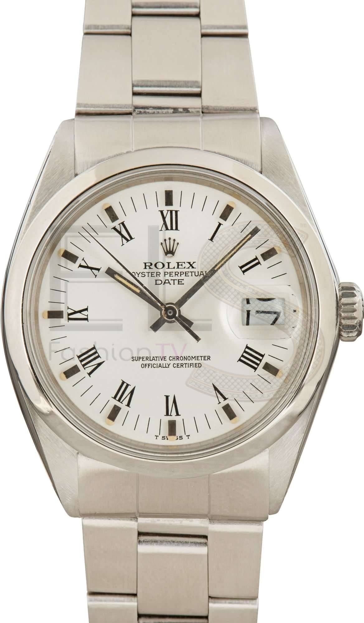 Rolex Date 1500 White Dial