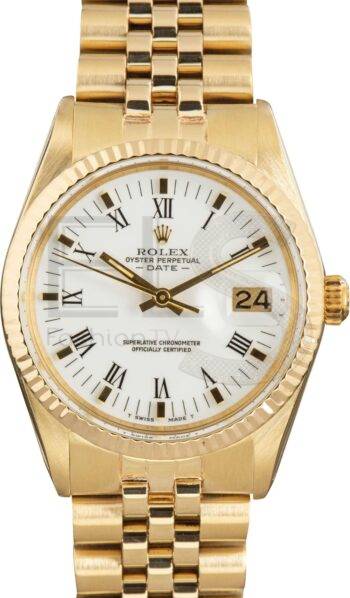 Rolex Date 15037 Yellow Gold Jubilee ELS Fashion TV