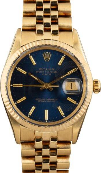 Rolex Date 15037 Yellow Gold Jubilee Band ELS Fashion TV