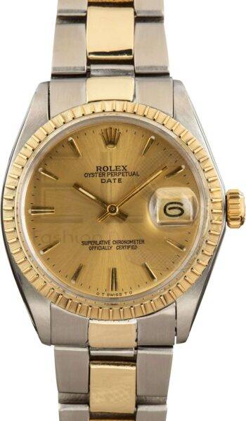 Rolex Date 1505 Champagne Dial ELS Fashion TV