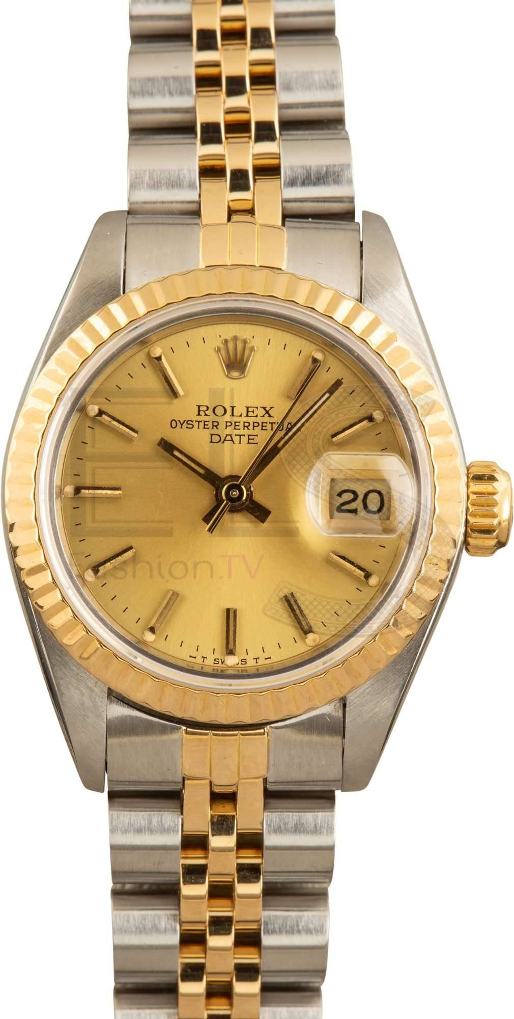 Rolex Date 69173 Champagne ELS Fashion TV