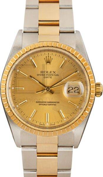 Rolex Date Ref 15223 Two Tone ELS Fashion TV