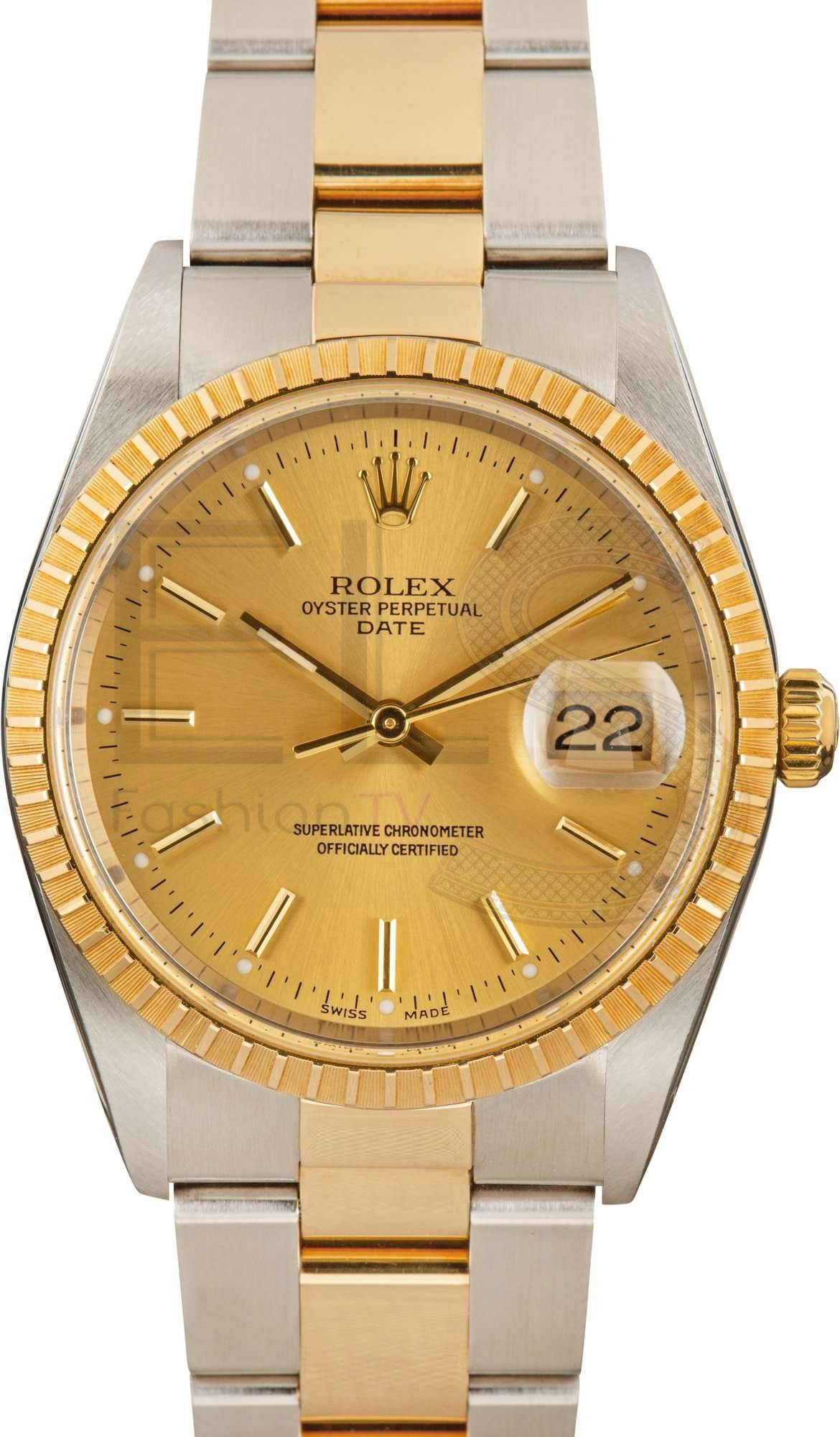Rolex Date Ref 15223 Two Tone