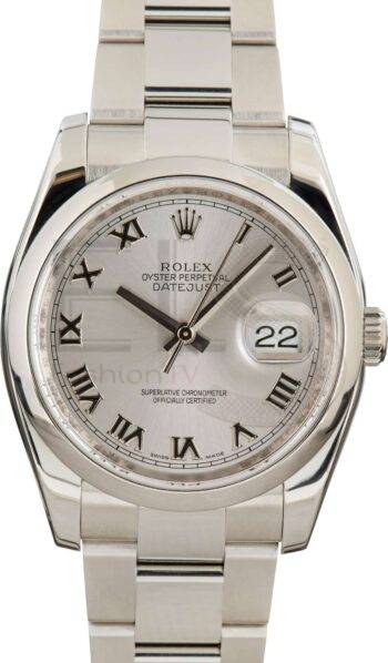 Rolex Datejust 116200 Silver Dial Stainless Steel ELS Fashion TV