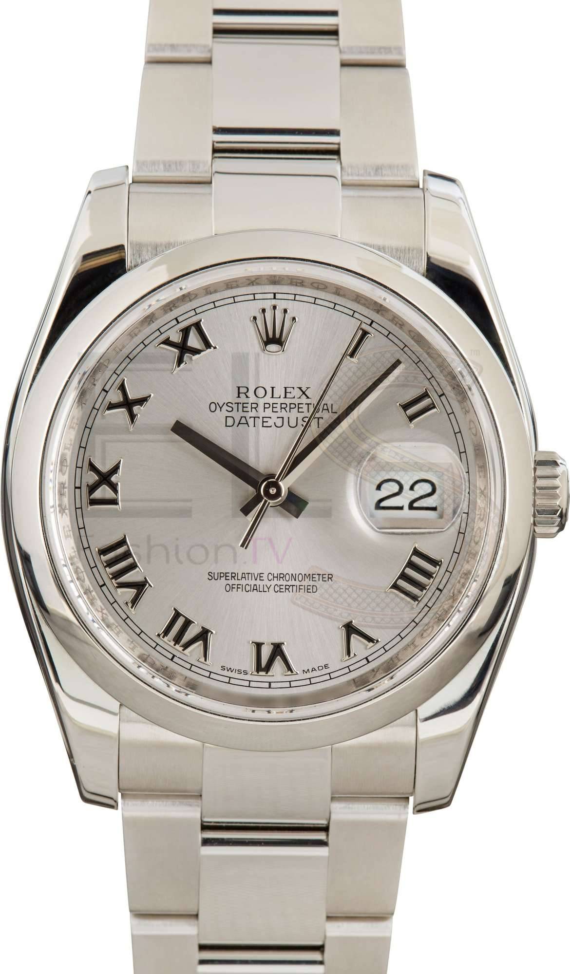 Rolex Datejust 116200 Silver Dial Stainless Steel ELS Fashion TV