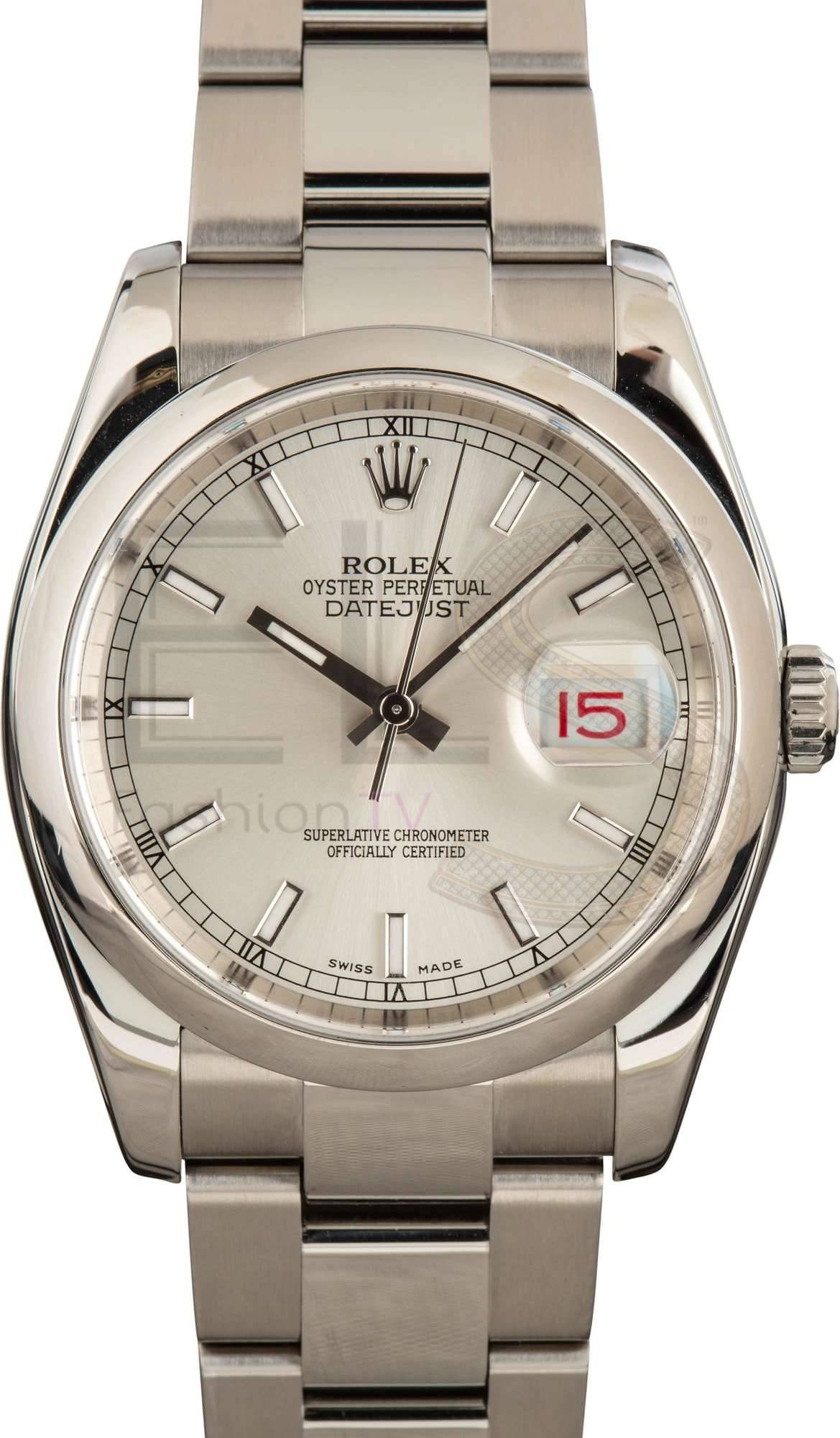 Rolex Datejust 116200 Silver Index ELS Fashion TV