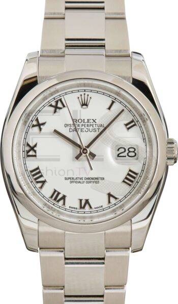 Rolex Datejust 116200 White Dial ELS Fashion TV