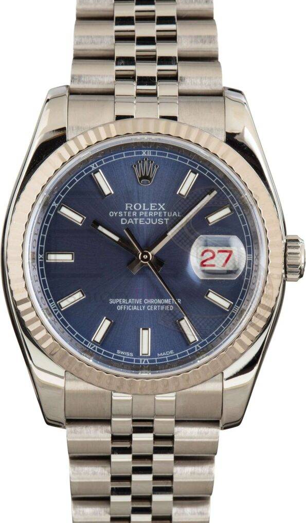 Rolex Datejust 116234 Blue Index Dial ELS Fashion TV