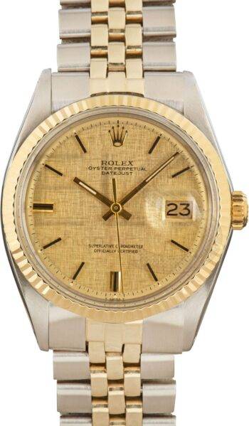 Rolex Datejust 1601 Champagne Linen Dial ELS Fashion TV