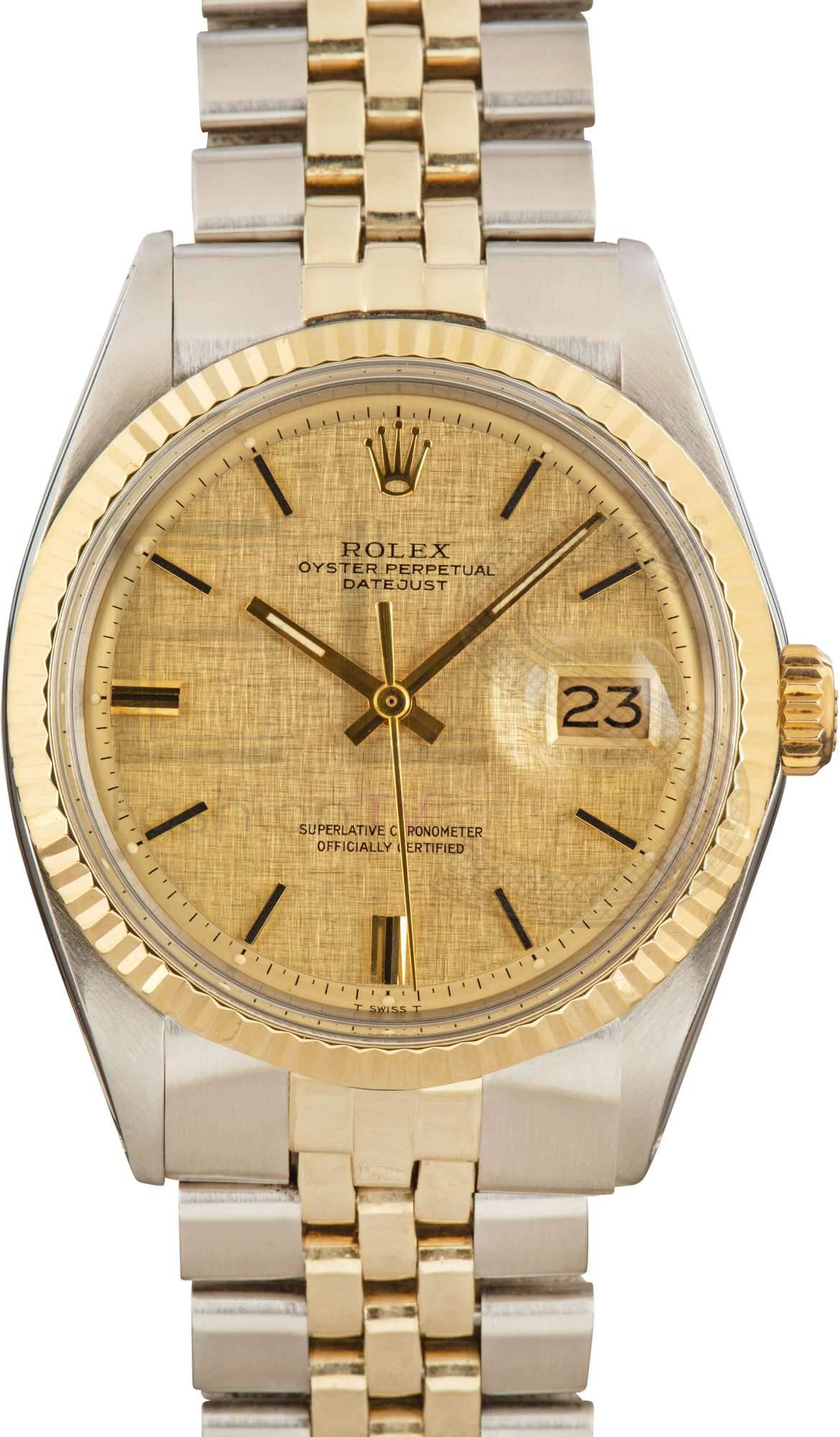 Rolex Datejust 1601 Champagne Linen Dial