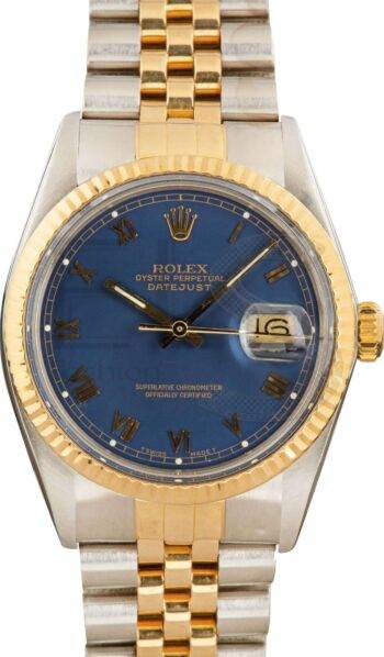 Rolex Datejust 16013 Blue Roman ELS Fashion TV