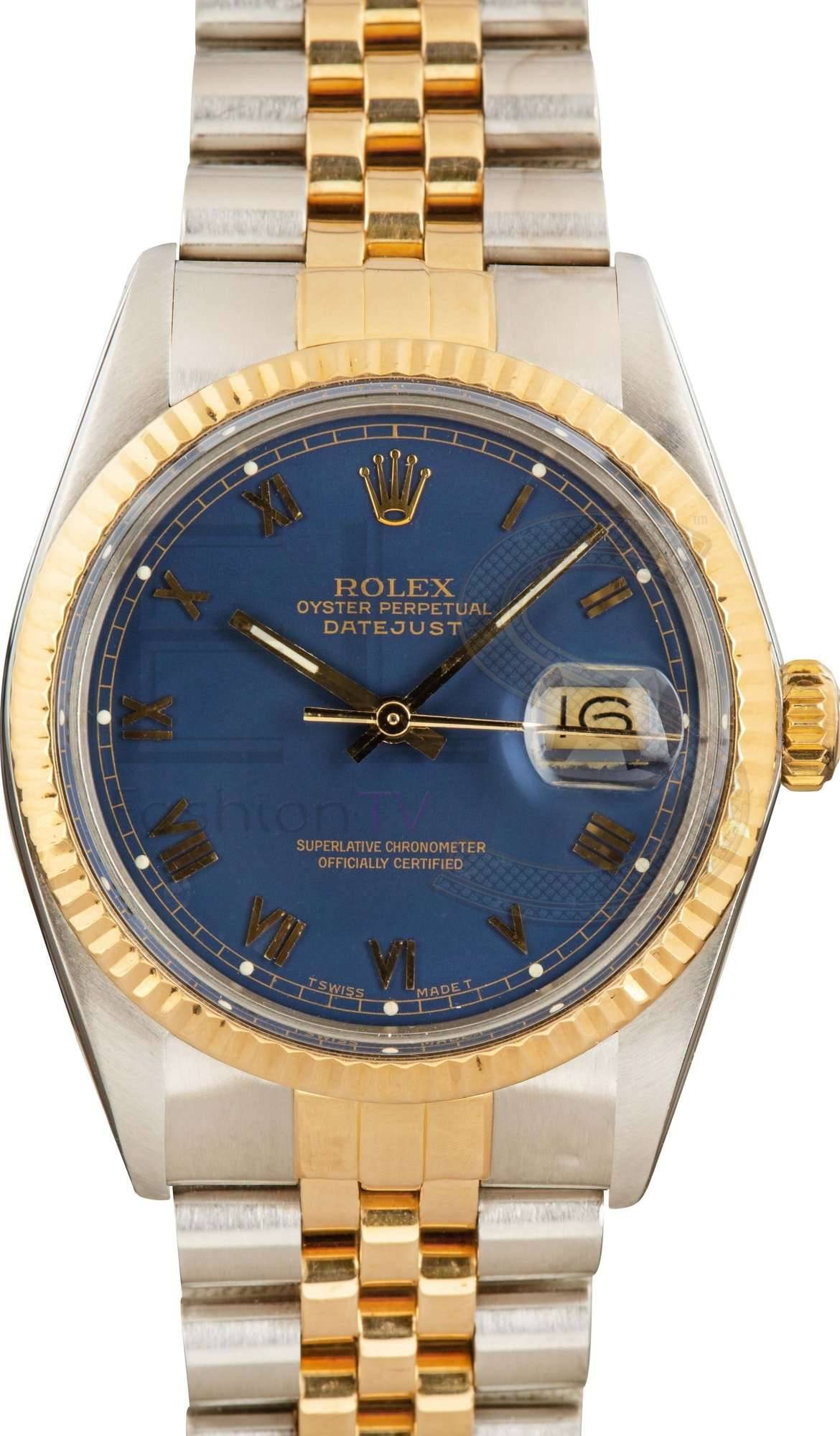 Rolex Datejust 16013 Blue Roman ELS Fashion TV