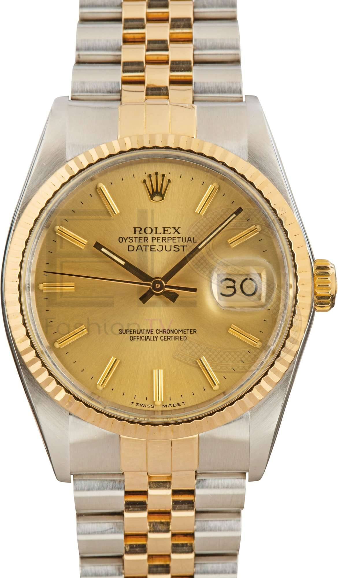 Rolex Datejust 16013 Champagne Dial ELS Fashion TV