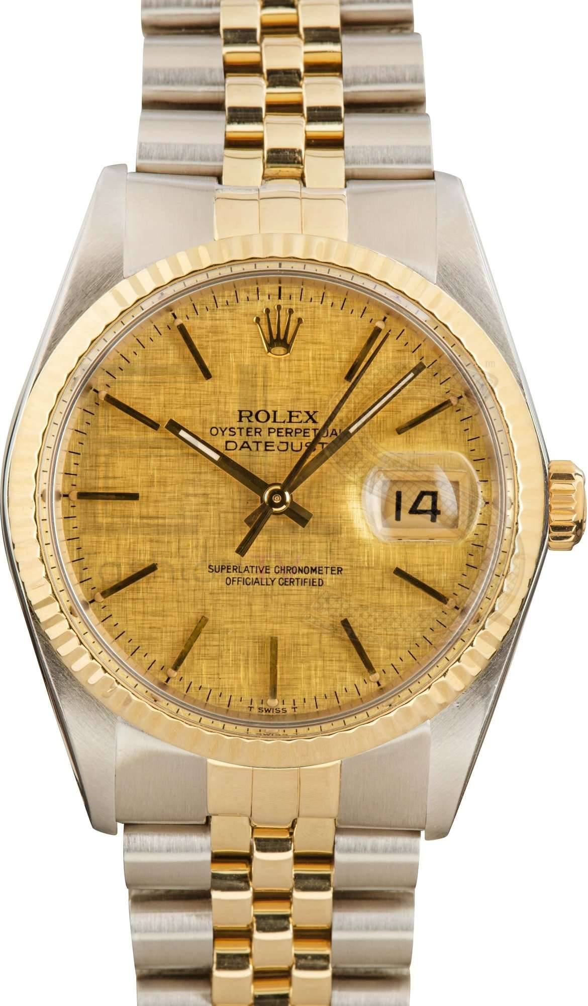 Rolex Datejust 16013 Linen Dial ELS Fashion TV