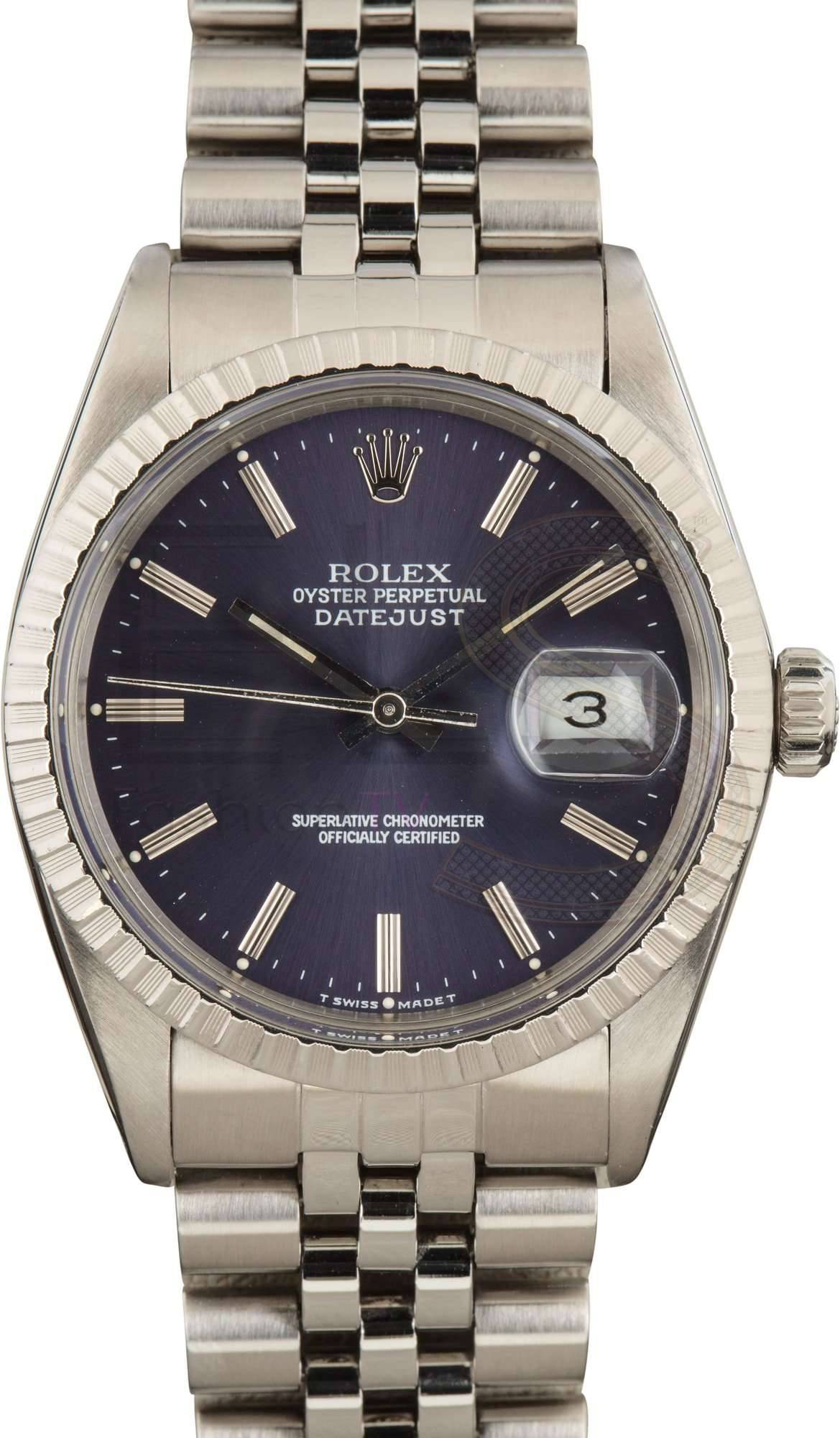 Rolex Datejust 16030 Blue Dial ELS Fashion TV