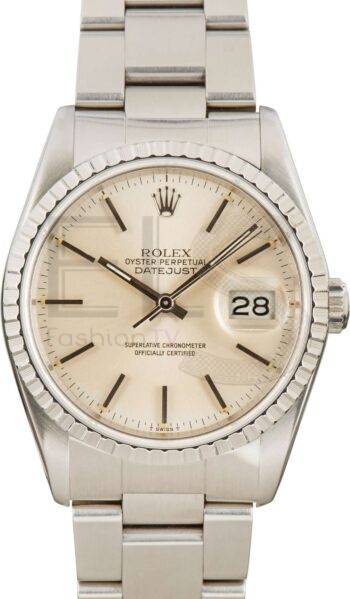 Rolex Datejust 16220 Silver Dial ELS Fashion TV