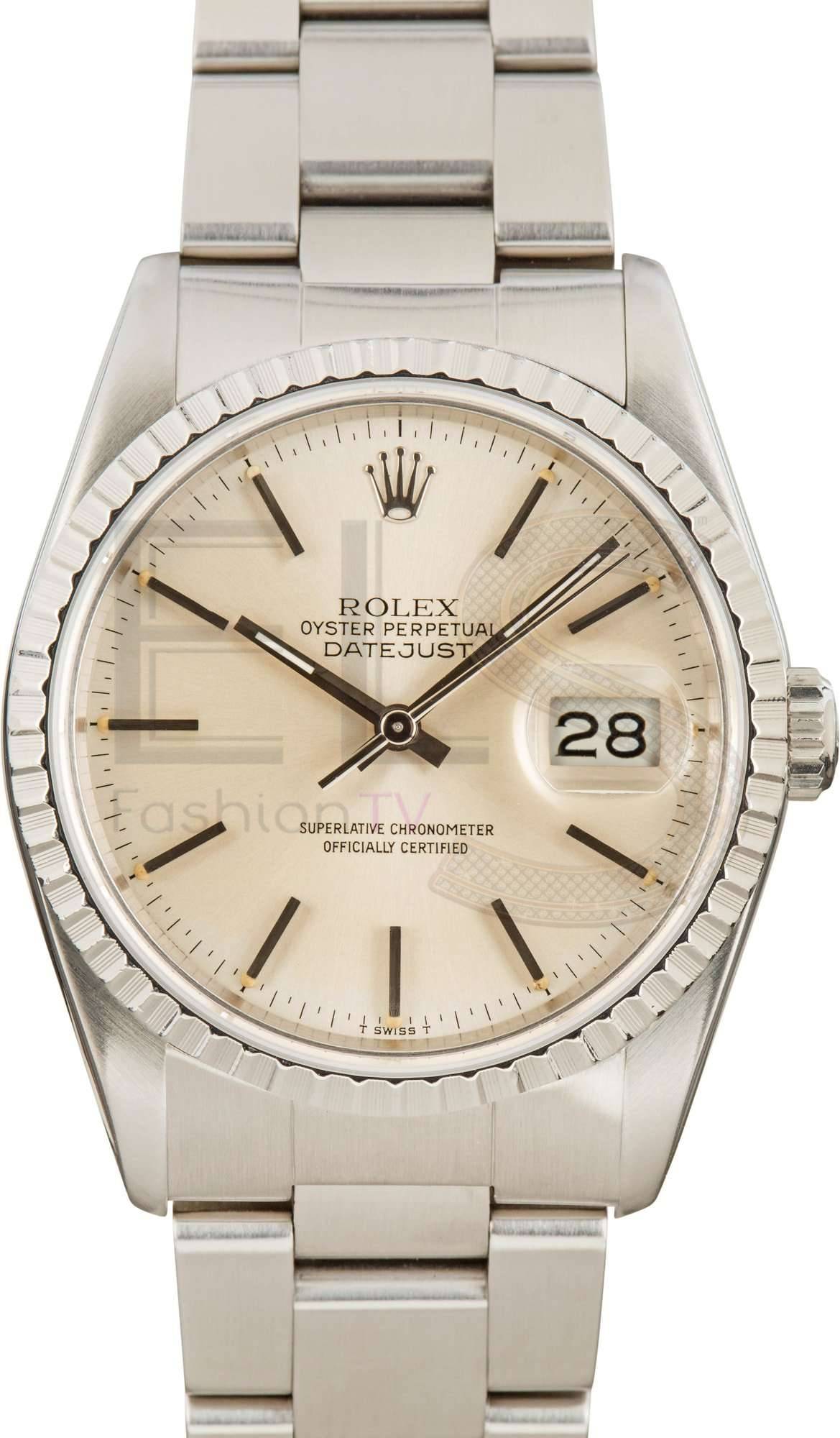 Rolex Datejust 16220 Silver Dial
