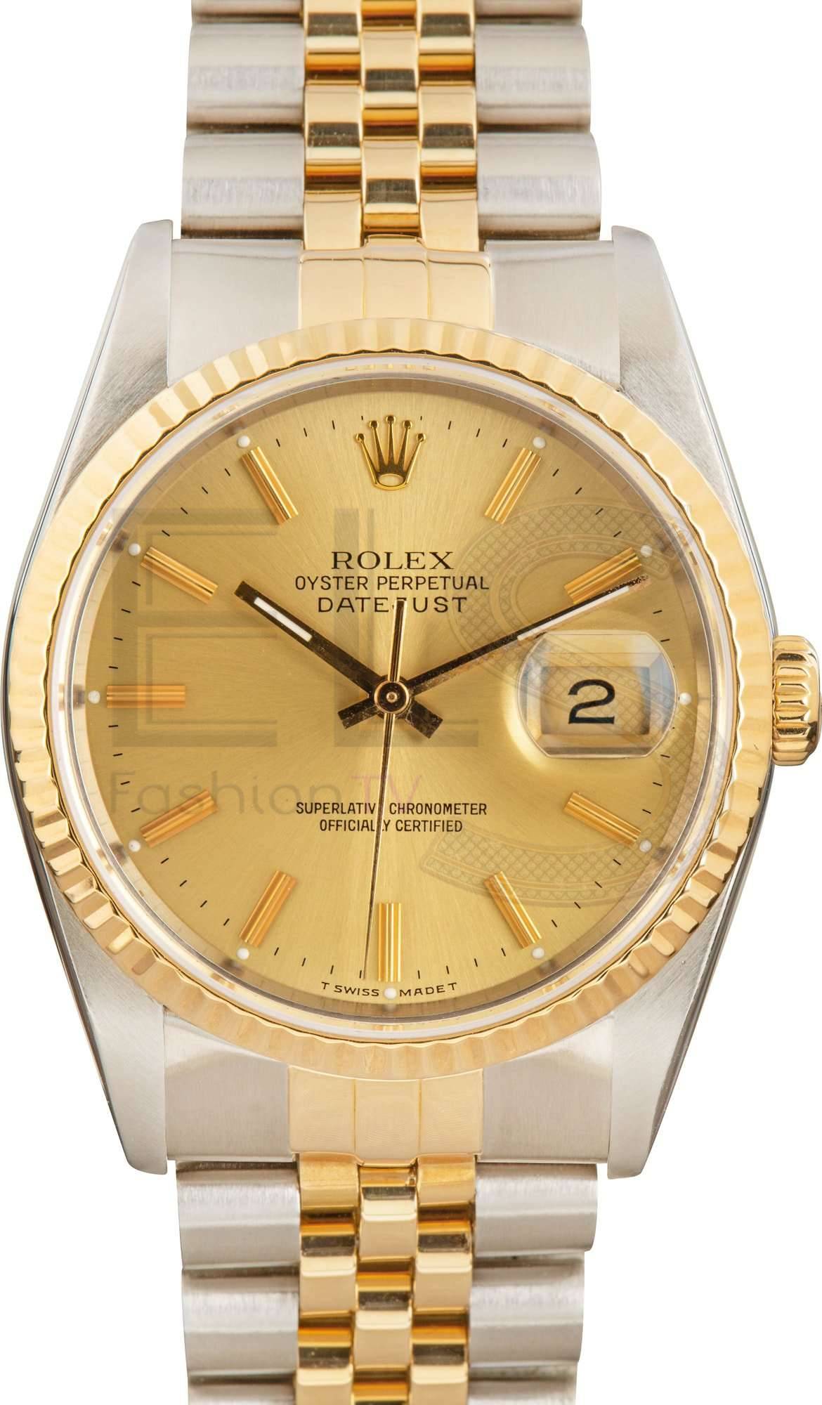 Rolex Datejust 16233 Champagne Dial ELS Fashion TV