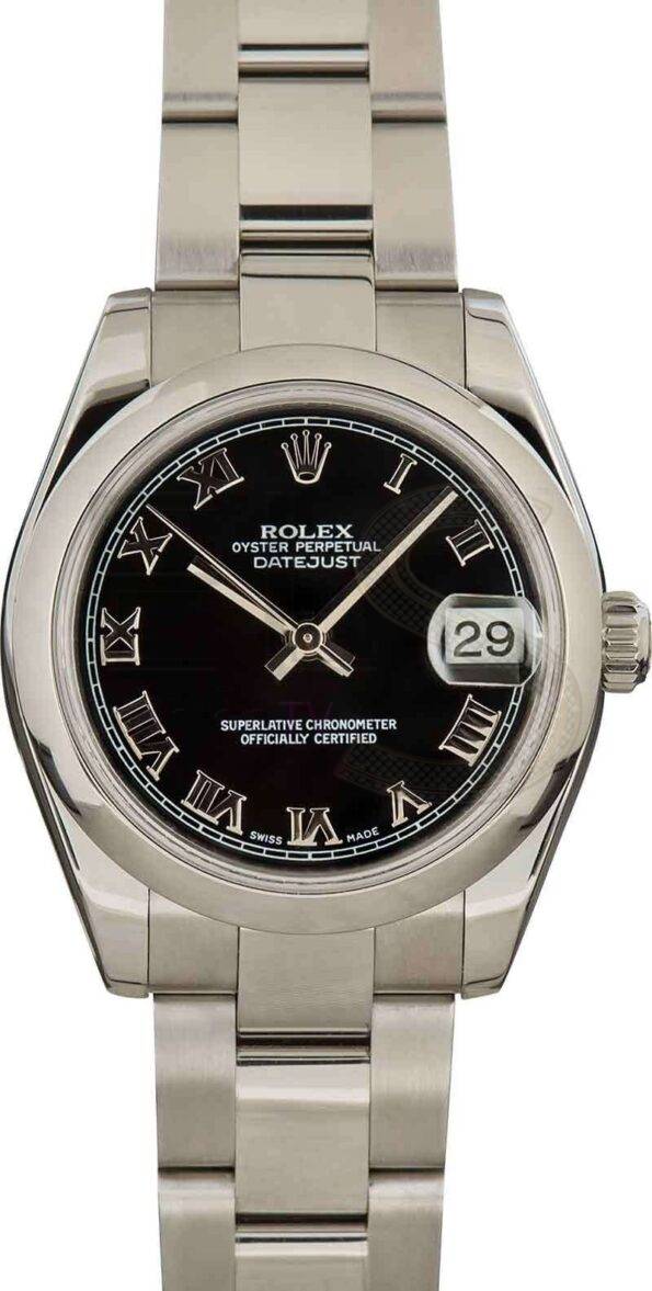 Rolex Datejust 178240 Black Roman Dial ELS Fashion TV