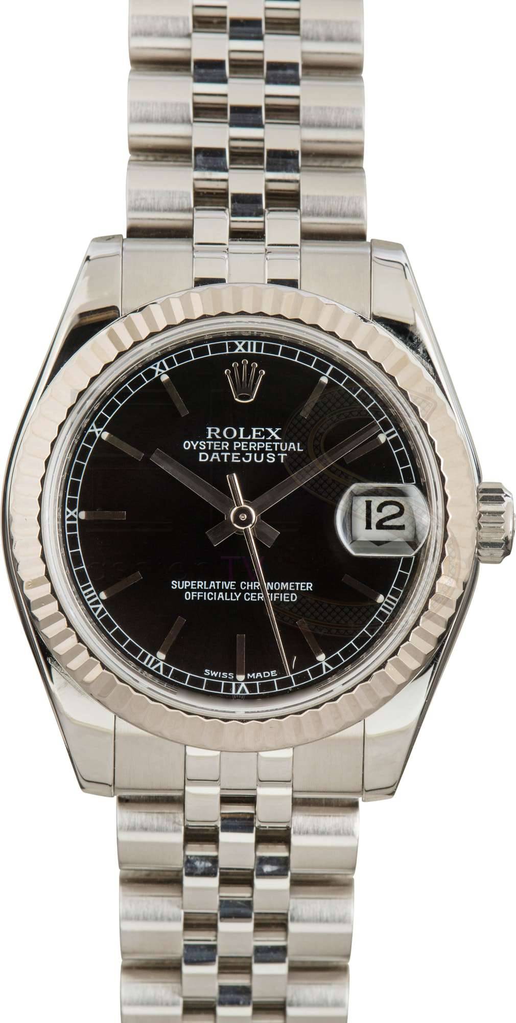 Rolex Datejust 178274 Black Index Dial ELS Fashion TV